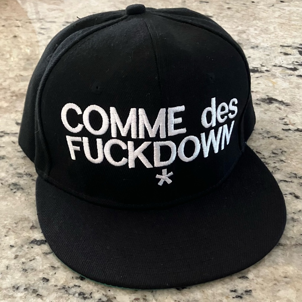 Black Comme des Fuckdown Bootleg Snapback
